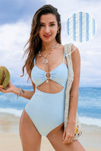 Lade das Bild in den Galerie-Viewer, Gestreifter Monokini-Badeanzug
