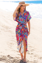 Lade das Bild in den Galerie-Viewer, Abstraktes Maxi-Hemdkleid
