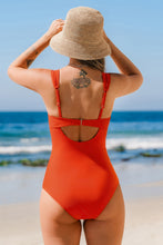Lade das Bild in den Galerie-Viewer, Orange Hoher Halt Bügel-Badeanzug
