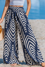 Lade das Bild in den Galerie-Viewer, Abstrakte Gesmokte Taille Strandhose
