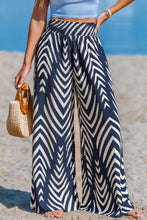 Lade das Bild in den Galerie-Viewer, Abstrakte Gesmokte Taille Strandhose
