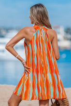 Lade das Bild in den Galerie-Viewer, Abstraktes Hoher Ausschnitt Minikleid
