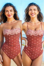 Lade das Bild in den Galerie-Viewer, Paisley Verstellbare Träger Vorgeformte Cups Badeanzug

