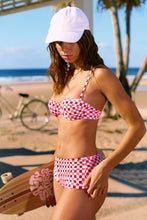 Lade das Bild in den Galerie-Viewer, Retro Rotes Bügel-Bikini-Set
