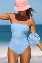 Lade das Bild in den Galerie-Viewer, Texturierter Badeanzug mit überkreuzten Trägern
