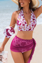 Lade das Bild in den Galerie-Viewer, 3-teiliges Bikini-Set mit Sarong
