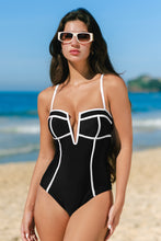 Lade das Bild in den Galerie-Viewer, Langer Torso Badeanzug mit tiefem V-Draht
