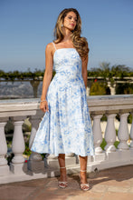 Lade das Bild in den Galerie-Viewer, Ärmelloses Gewebtes Midikleid mit gesmoktem Rücken
