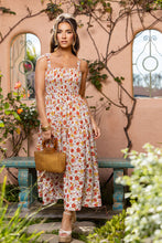 Lade das Bild in den Galerie-Viewer, Ärmelloses gesmoktes Maxikleid
