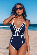 Lade das Bild in den Galerie-Viewer, Sportlicher Magic-Bauchweg-Badeanzug mit tiefem Ausschnitt
