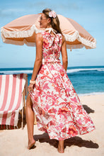 Lade das Bild in den Galerie-Viewer, Ärmelloser Blumiger Strand-Kimono
