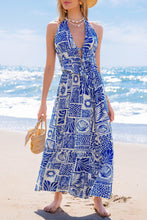 Lade das Bild in den Galerie-Viewer, Ärmelloser Maxi Strand-Zweiteiler
