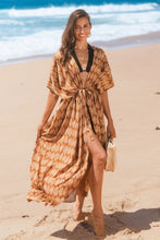 Lade das Bild in den Galerie-Viewer, Verziertes Strandkimono mit Taillenband
