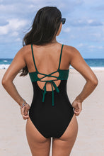 Lade das Bild in den Galerie-Viewer, Langer Torso V-Ausschnitt Badeanzug
