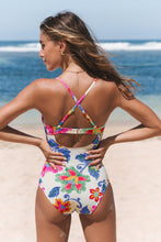Lade das Bild in den Galerie-Viewer, Boho Floraler Magic-Bauchkontrolle-Badeanzug
