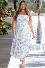 Lade das Bild in den Galerie-Viewer, Ärmelloses Gewebtes Midikleid mit gesmoktem Rücken
