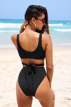 Lade das Bild in den Galerie-Viewer, Schwarzer U-Bügel-Badeanzug mit Ausschnitt
