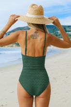 Lade das Bild in den Galerie-Viewer, Bauchkontrolle Scalloped Badeanzug mit Chevron-Muster
