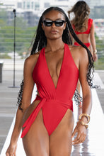 Lade das Bild in den Galerie-Viewer, Mittlerer Halt Monokini-Badeanzug mit Taillenband
