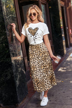 Lade das Bild in den Galerie-Viewer, Animal-Print Elastischer Bund Midirock
