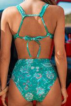 Lade das Bild in den Galerie-Viewer, Paisley High-Waist Bügel-Bikini-Set
