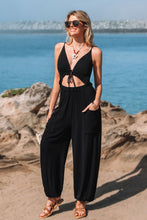 Lade das Bild in den Galerie-Viewer, Ärmelloser Jumpsuit mit Cut-out-Taille
