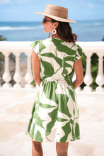 Lade das Bild in den Galerie-Viewer, Abstraktes Mini-Wickelkleid
