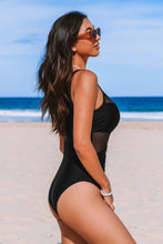 Lade das Bild in den Galerie-Viewer, Geraffter Bauchkontrolle-Badeanzug
