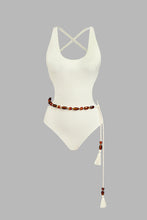 Lade das Bild in den Galerie-Viewer, Monokini-Badeanzug mit Gürtel und gekreuzten Trägern
