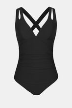 Lade das Bild in den Galerie-Viewer, Badeanzug mit tiefem Rückenausschnitt und Kreuzbändern
