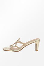 Lade das Bild in den Galerie-Viewer, Abstrakte Heels mit Riemchen und offener Zehenpartie
