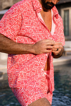 Lade das Bild in den Galerie-Viewer, Abstraktes Herren-Strandhemd
