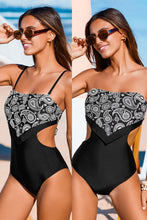 Lade das Bild in den Galerie-Viewer, Paisley-Badeanzug mit Rückenbindung

