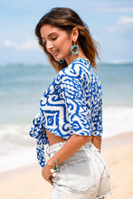 Lade das Bild in den Galerie-Viewer, Abstraktes Tiefer Ausschnitt Strandtop
