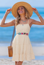 Lade das Bild in den Galerie-Viewer, Ärmelloses Cremefarbenes Minikleid
