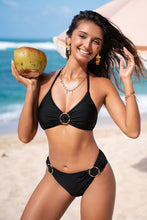 Lade das Bild in den Galerie-Viewer, Neckholder-Bikini-Set in Schwarz
