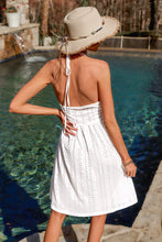 Lade das Bild in den Galerie-Viewer, Ärmelloses Gewebtes V-Ausschnitt Mini-Strandkleid
