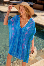 Lade das Bild in den Galerie-Viewer, Abstraktes Minikleid mit Dolman-Ärmeln
