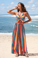 Lade das Bild in den Galerie-Viewer, Ärmelloser gestreifter Jumpsuit
