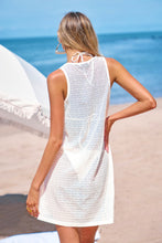 Lade das Bild in den Galerie-Viewer, Alabaster Glow Weißes Strand Mini-Strandkleid
