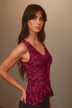 Lade das Bild in den Galerie-Viewer, ?rmelloses V-Ausschnitt Top mit Rüschenbesatz
