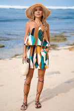 Lade das Bild in den Galerie-Viewer, Ärmelloser Strampler mit hohem Ausschnitt und Rüschenbesatz
