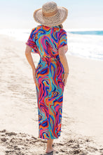 Lade das Bild in den Galerie-Viewer, Abstraktes Maxi-Hemdkleid
