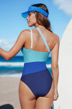 Lade das Bild in den Galerie-Viewer, Blauer Leichter Brusthalt Badeanzug
