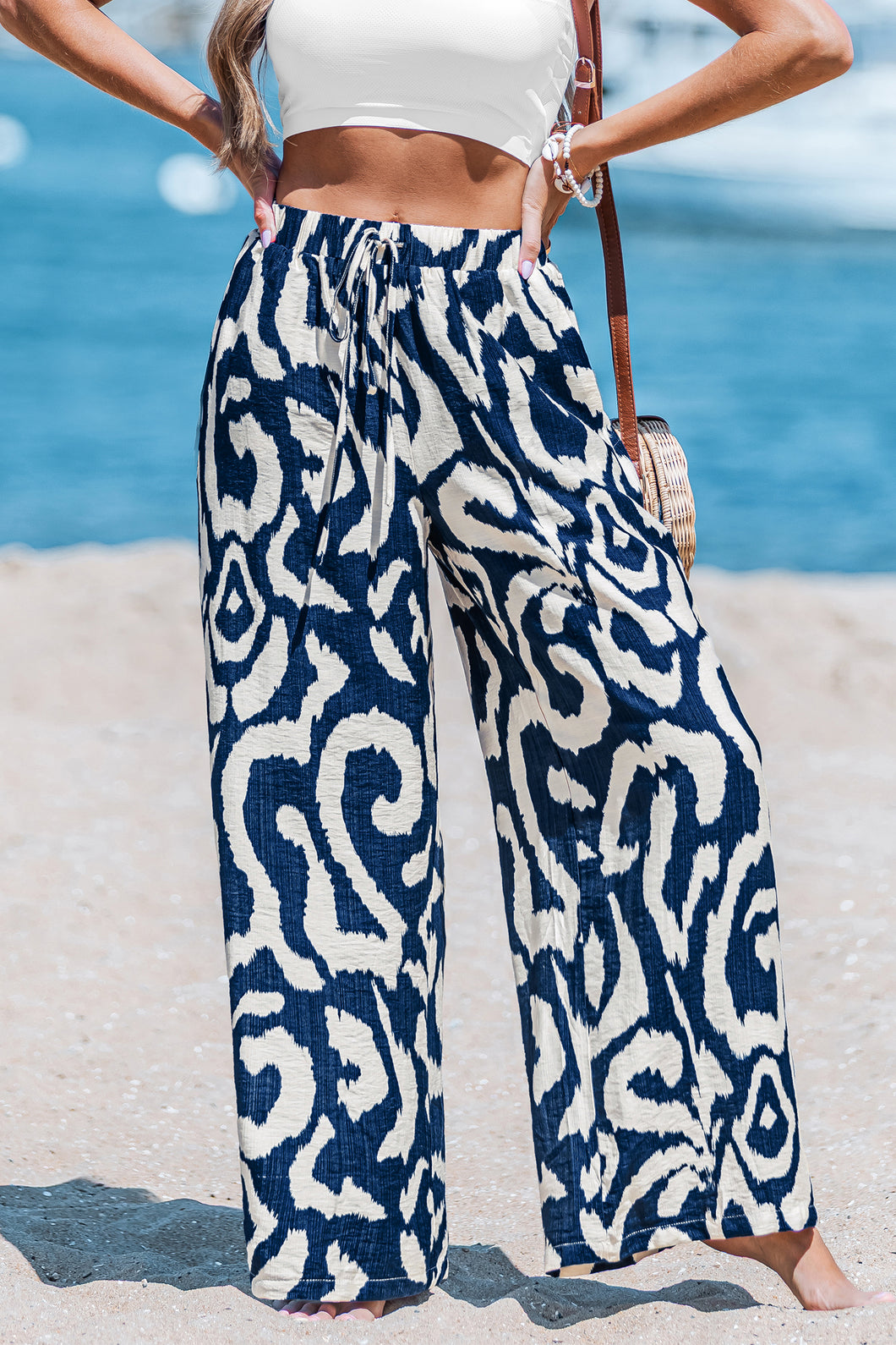 Abstrakte Hose mit Kordelzug