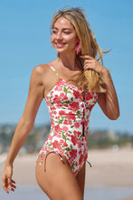 Lade das Bild in den Galerie-Viewer, Badeanzug mit seitlichen Bindebändern und hohem Beinschnitt
