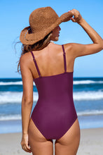 Lade das Bild in den Galerie-Viewer, Verstellbare Träger Rundhals Bauchweg-Badeanzug

