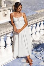 Lade das Bild in den Galerie-Viewer, Ärmelloses Maxikleid mit gesmokter Taille
