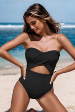 Lade das Bild in den Galerie-Viewer, Langer Torso Verstellbare Tr?ger Badeanzug mit Cut-out
