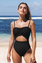 Lade das Bild in den Galerie-Viewer, Langer Torso Verstellbare Tr?ger Badeanzug mit Cut-out
